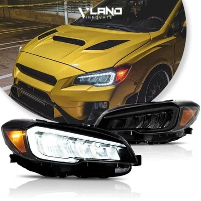 2 peças faróis de LED VLAND para Subaru WRX 2015-2021 e lâmpadas dianteiras STI 2015-21 DRL - Imagem 1 de 4