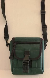 Bag- Shoulder bag- Green -3 Compartments- 6x6x2- Shoulder Strap & Belt Loop - Picture 1 of 5