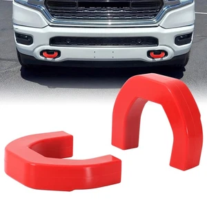 2PCS Front Tow Hooks Covers For RAM 1500 2019 2020 - 2024 Tow Hooks Hitch Cover - Foto 1 di 12