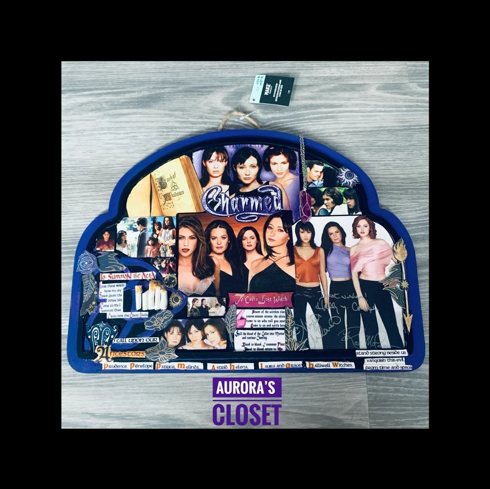 Charmed Sign Book Of Shadows Spells Autographs Scrying Quartz Shannon - Image 1 of 3