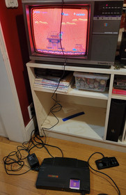 NEC TURBOGRAFX-16 bundle with system Manual, controller & Keith Courage game 