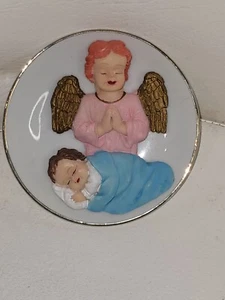 Vintage sitco importing guardian angel ceramic 3D Trinket dish - Picture 1 of 5