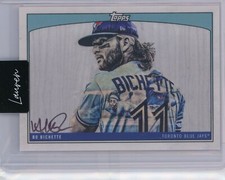 2022 Topps X Lauren Taylor Bo Bichette Blue Jays ARTIST Auto On Card w/NICE AUTO