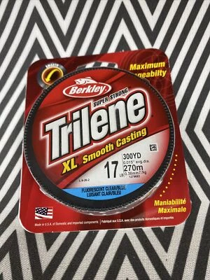 Berkley Trilene 17 LB 300 Yards XL SMOOTH CASTING Flsnt Clear/Blue Fishing Line - Image 1 of 2