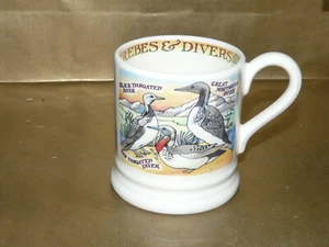 Emma Bridgewater 1/2 Pint Becher ""Vogelfamilien"" Taucher und Grebes