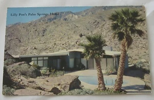 POSTCARD OF LILY PONS' HOME IN PALM SPRINGS CA - Picture 1 of 1