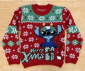 XS 30" chest Stitch Christmas Ugly jumper / sweater Disney - Picture 1 of 5