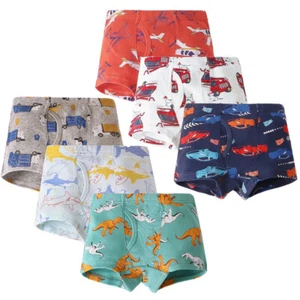 6 Pack Boys' Dinosaurs Underwear Boxer Briefs Toddler Cotton Training Boyshorts - Picture 1 of 35