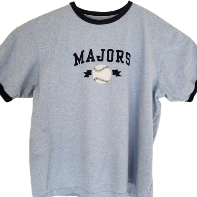 High Sierra T Shirt Blue Short Sleeve Mens XL Baseball Raised Stitched Letters - Image 1 of 4