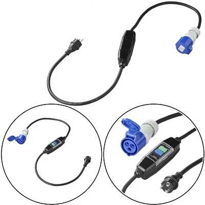 Fehlerstrom-Schutzschalter CEE Stecker Kupplung für Camping Stromanschluss 16A - Bild 1 von 4