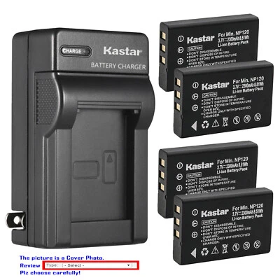 Kastar Battery Wall Charger for PENTAX D-LI7 & PENTAX Optio MX Optio MX4 Camera - Image 1 of 4
