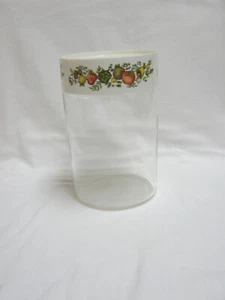 PYREX SPICE OF LIFE GLASS TALL CANISTER W/  LID & SEAL - Picture 1 of 5