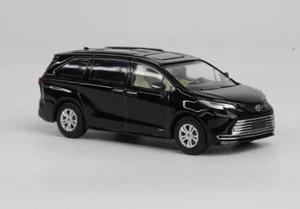 EY Masdi 1:64 Black Sienna MPV Mini Van Sports Model Diecast Display Car - Picture 1 of 4