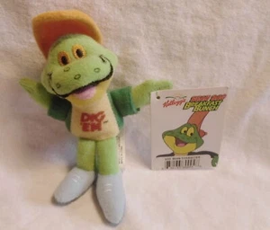 Kelloggs Dig Em Frosch Plüsch Beanie 4 Zoll Spielzeug Müsli Premium 1997 Frühstücksbündel - Bild 1 von 2