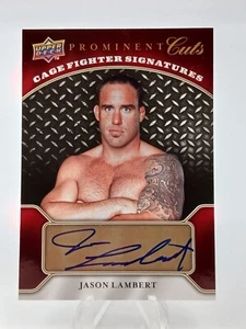 2009 Upper Deck Prominent Cuts Cage Fighter Signatures #CFSJL Jason Lambert AUTO - Picture 1 of 2