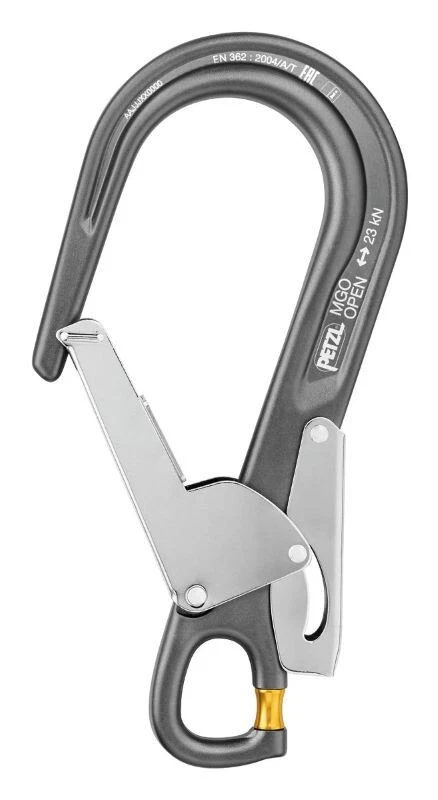 Petzl MGO OPEN 60 Scaffold Hook Ergonomic Auto-locking Directional Connector - Image 1 of 1
