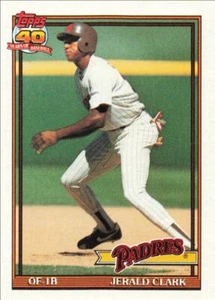 1991 Topps Baseball Jerald Clark San Diego Padres #513 - Picture 1 of 2