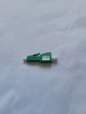 LC APC female to Male Optical Fixed Attenuator 5dB Connector Fiber Coupler - Image 1 of 4