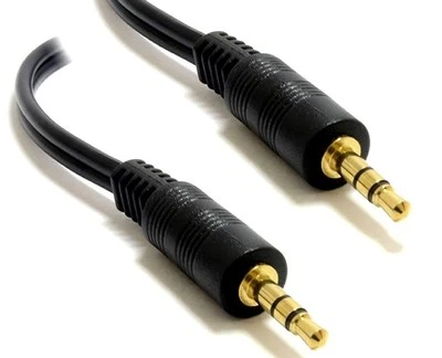 5m/3.5mm Jack Plug Aux Cable Audio Lead For to Headphone,MP3,iPod,Car GOLD  - Image 1 of 2