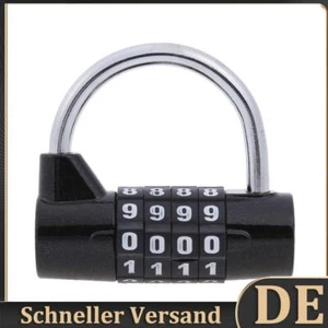 4-stelliges Passwort-Sicherheitsschloss mit breitem Bügel und Kombinationsschlos - Bild 1 von 5