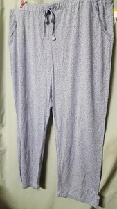 Pijama estilo simple azul salón pantalones para dormir unisex para hombre mujer talla 3X 48" - Imagen 1 de 6