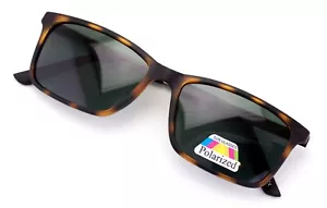 Große Herren-Premium-Sonnenbrille polarisiert TR90 mit verlängertem Metalltempel 147 mm rechteckig - Bild 1 von 8