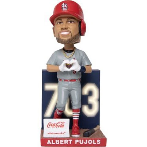 ALBERT PUJOLS 703 HOME RUNS BOBBLEHEAD sga NEW cardinals 7/15/2023 promo Item Cover