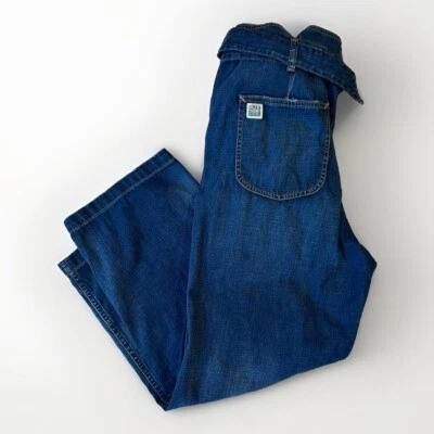 Bolsa de papel Polo Ralph Lauren índigo con cinturón Jean pierna ancha tiro alto para mujer 31x29 Foto 1 de 4