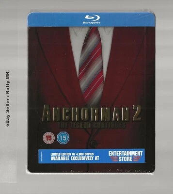 ANCHORMAN 2 : THE LEGEND CONTINUES - UK EXCLUSIVE BLU RAY STEELBOOK - NEW - Image 1 of 3