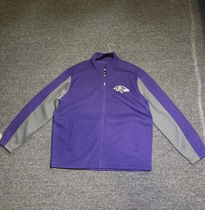 NFL Baltimore Ravens Chaqueta Waffle Cremallera Completa Para Hombres XXL GIII Forrada Cremallera Usada en Excelente Condición 2XL - Imagen 1 de 8