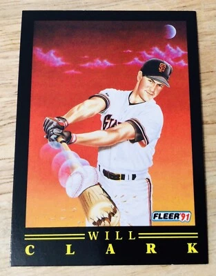 Will Clark 1991 Fleer Pro Visions #2 旧金山巨人队 * 免运费 * — 第 1/2 张图片