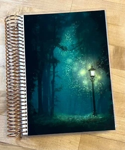 Juego de 4 postes de lámpara Green Forest con planificador espiral de bobinas Erin Condren A5 - Imagen 1 de 4