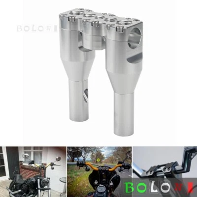 6" 7" Tall Handlebar Riser for Harley Sportster 883 1200 For 1-1/2" Handlebars — 第 1/4 张图片
