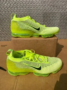 Nike Air VaporMax 2021 Flyknit Volt Negro Talla 13 FD0761 700 Excelente Estado - Imagen 1 de 6