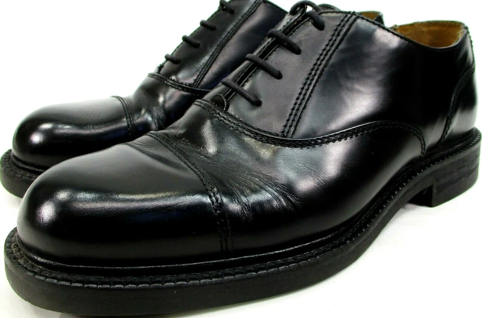 Мужские туфли-оксфорды Kenneth Cole с закрытым носком размер 7,5 черный кожаный верх и стельки - Изображение 1 из 4