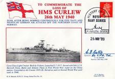 1989 HMS Curlew Loss - Marriott Cover - Signed by C H Estop (Survivor)