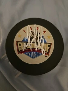 MARK RECCHI SIGNED AUTOGRAPH ALL STAR GAME OFFICIAL HOCKEY PUCK  - Picture 1 of 2