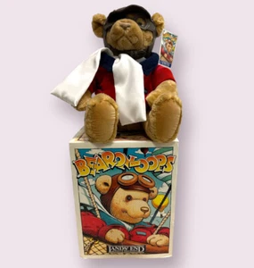 Lands End Explorer Bears BEARON VON OOPS Gund Teddy Bear Plush Aviator Vtg 1997 - Picture 1 of 18