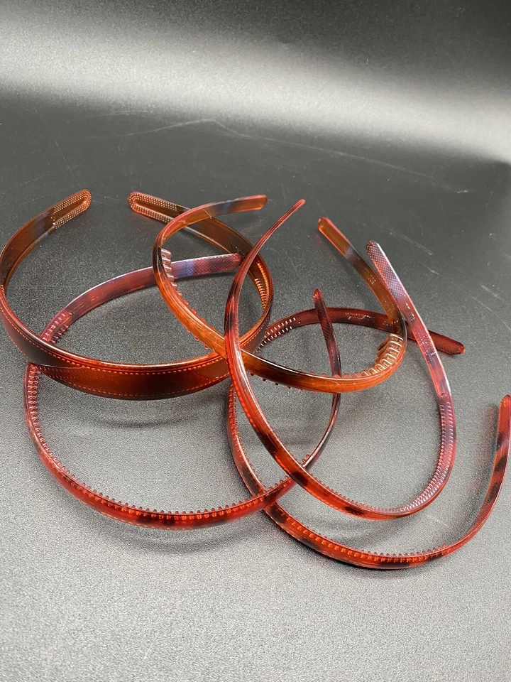VTG Tortoise Shell Hair Bands Lot Of 5 Plastic 90’s Cottage Core Vintage - Image 1 of 4