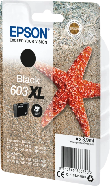Epson 603XL "Stella Marina" Nero Cartucce d'Inchiostro
