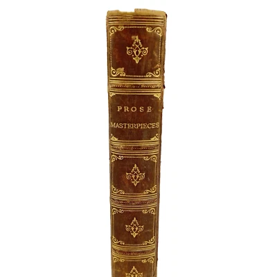 1896 Prose Masterpieces From Modern Essayists Illustrated Bickers Binding  FINE - Image 1 of 4