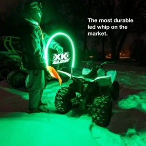 XK Glow XK-WHIP-STA Single XKchrome Whip LED For Utv, ATV, Off Road 4x4 - Picture 1 of 6