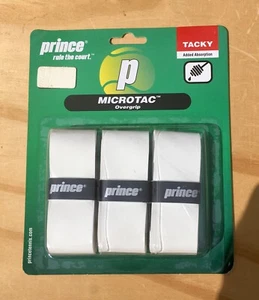 Rare Prince Microtac Tacky Tennis Racquet Over-Grip (Sport) White - New/ Sealed - Picture 1 of 2