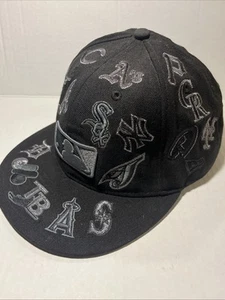 Gorra de béisbol ALL TEAMS LOGO NEW ERA 59FIFTY buen estado negra TALLA 7 1/2 RARA - Imagen 1 de 7