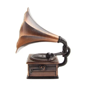 1:12 Scale Miniature Phonograph Dollhouse Accessory Gramophone Pencil Sharpener - Picture 1 of 6