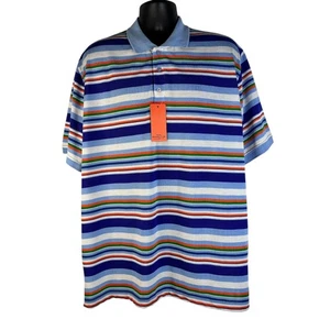 Neu mit Etikett Sahara Club Herren Poloshirt mehrfarbig gestreift XXL Kurzarm normale Passform - Bild 1 von 17