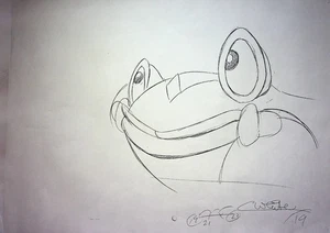 WHO FRAMED ROGER RABBIT Production Signed Collin White Benny the Cab Copy #WC - Picture 1 of 2