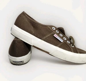 Superga Classic Sneaker Green Mens Size 6.5 Womens 8 Free Shipping! - Picture 1 of 11