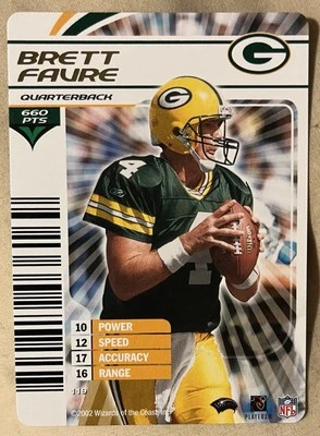 2002-03 Wizards Of The Coast NFL SHOWDOWN BRETT FAVRE GOLD CARD 119 Packers - Image 1 of 2