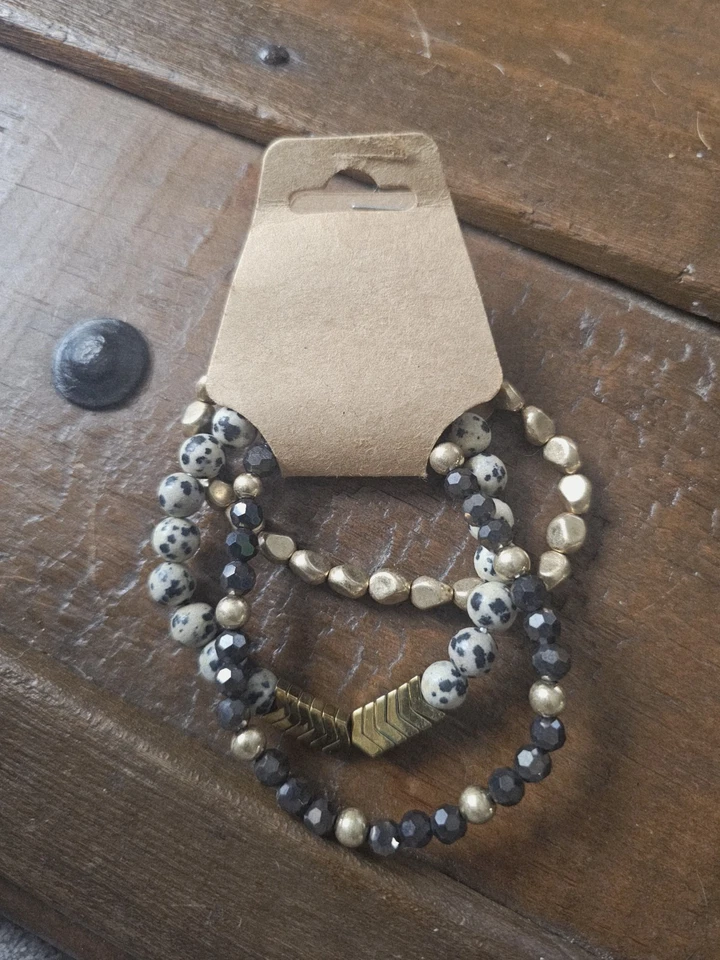 Lote de Pendientes con Cuentas de Ágata Pulsera Roca Boho Gitana Caramelo Boutique Ojo Sur Foto 1 de 1